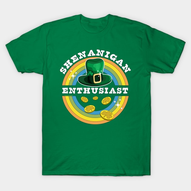 Shenanigan Enthusiast St Patrick's Day Funny T-Shirt by OrangeMonkeyArt